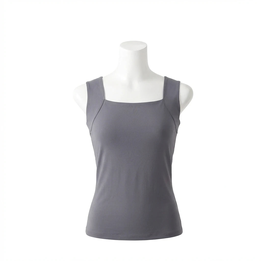 Blusa de tirantes gris