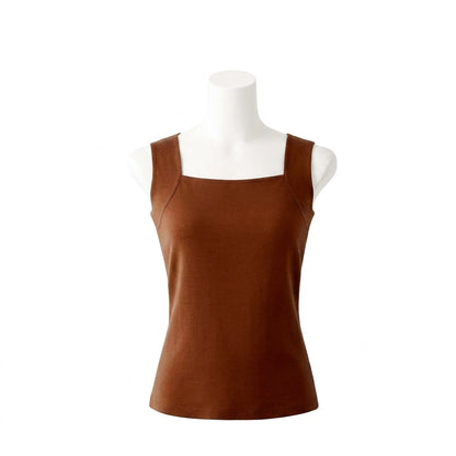 Blusa de tirantes café
