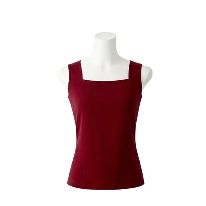 Blusa de tirantes color vino
