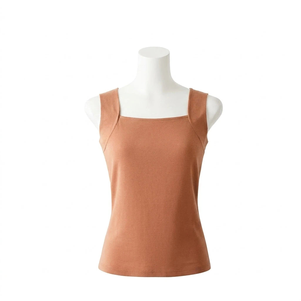 Blusa de tirantes terracota