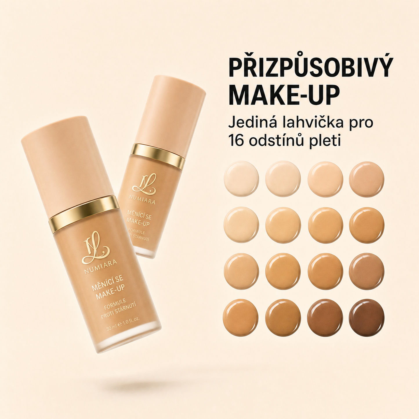 Omlazující make-up s SPF 50 – přizpůsobí se vašemu odstínu pleti