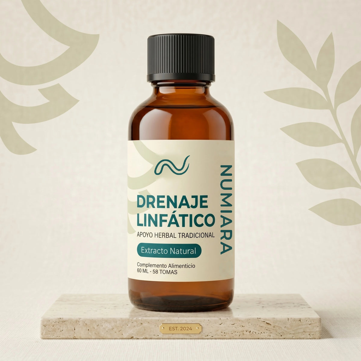 Frasco de Drenaje Linfático de Numiara, extracto natural, 60 ml