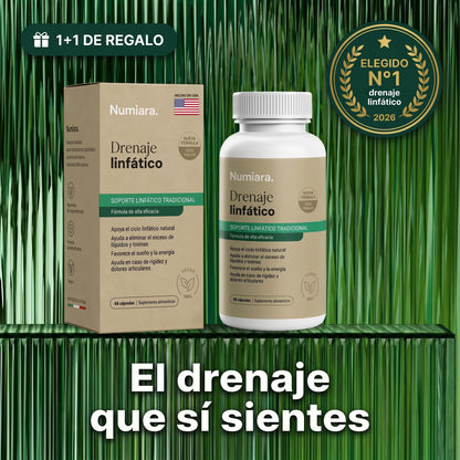 Numiara Drenaje linfático - caja y frasco, 1+1 de regalo