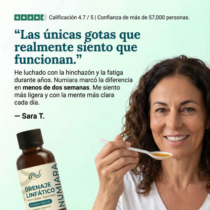 Opinión de clienta sobre el drenaje linfático de Numiara