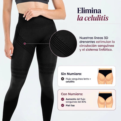 Legging 3D anticelulitis Numiara - elimina la celulitis