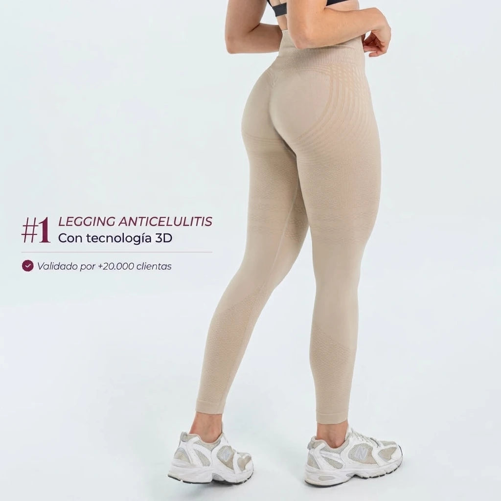 Legging 3D anticelulitis Numiara beige