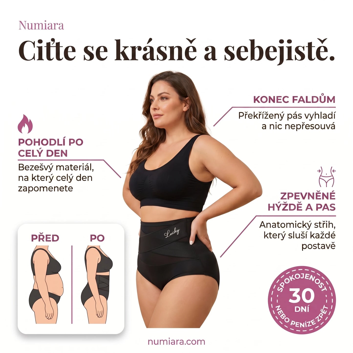 Numiara stahovací kalhotky – ciťte se krásně a sebejistě